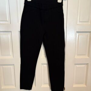 Black High-Waisted leggings with back pockets by Spanx hardly worn